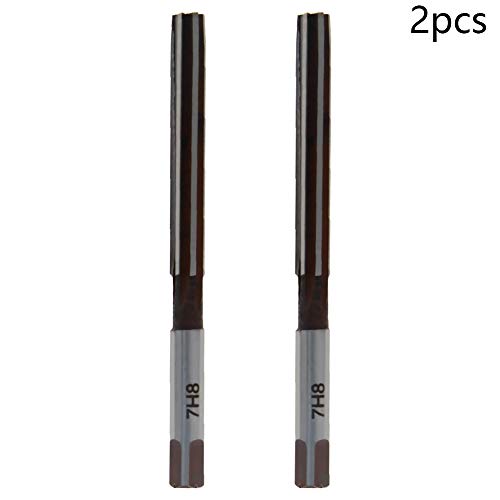 Utoolmart Hand Reamer 7mm Alloy Tool Steel H8 6 Straight Flutes 9Crsi Hand Milling Cutter Tool 2pcs - size: 7mm(2pcs)