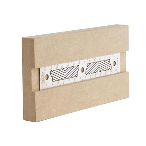 JESSEM Stainless Steel Precision Rulers - Patented Flex Tabs, Fade-Resistant Markings - 150mm Metric Stainless Ruler