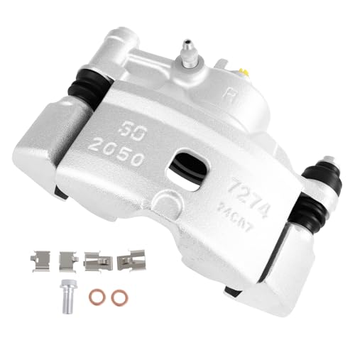 cciyu Front Right Disc Brake Caliper Assembly w/Bracket 19B1379 - size: Front Right[19B1379]