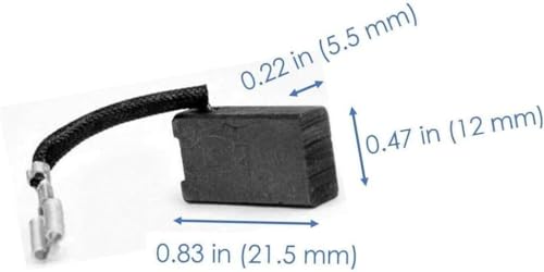 4-Pack 381028-08 381028-02 Precision Carbon Brushes for DeWalt Circular and Miter Saws - Compatible with DW703,DW708, DW717, DW718, DW744XRS, DWS780, DW744XRS