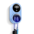 Wall-Mounted Toothbrush Holder for Bathroom, Proximity Sensor Toothbrush Cleaner, Compatible with Most Toothbrush Models, LED Smart Screen, Heating Film Drying, Rechargeable (02Blue) - color: 02blue
