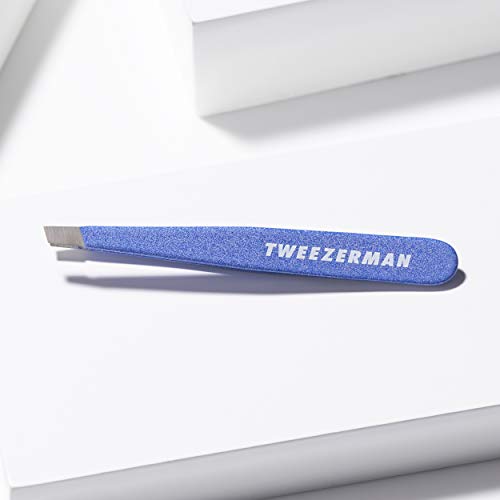 Tweezerman Mini Slant Tweezer –Tweezerman Tweezers for Eyebrows Granite Sky - color: Granite Sky