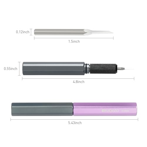 Model Scriber, Line Scriber with Tungsten Steel Blades, Model Scribing Tool for Modeling Hobby, RG Scale Model, Gundam Model Kit, Plastic Models, Resin GK Carved Engraved Lines (0.5MM) - size: 0.5MM