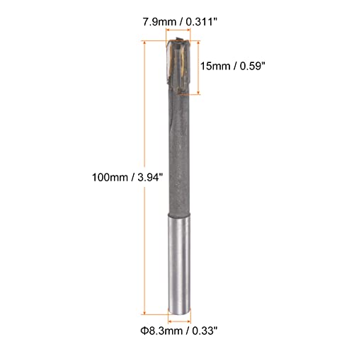 HARFINGTON Chucking Reamer 7.9mm H7 C1/K30 Carbide Tip Precision - size: 7.9mm