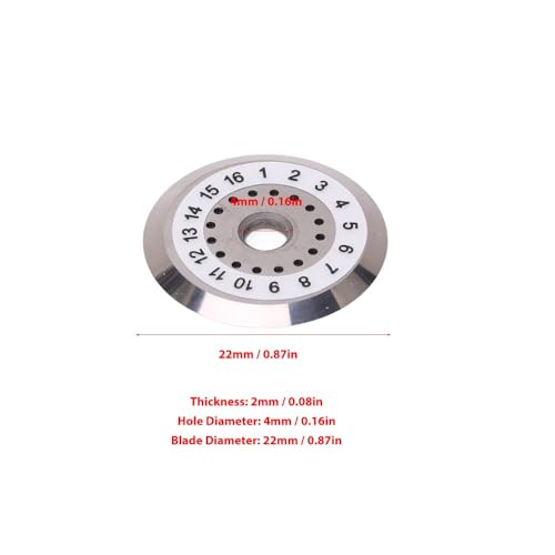 Fiber Replacement Blade Tungsten Steel Replacement Cutting Wheel Fiber Cleaver Blade 22mm Fiber Optical Cutting Wheel for Fiber Cutter