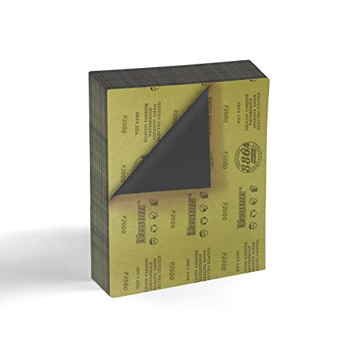 MAXAMN 2000 Grit Sandpaper Sheets, 15Pcs 9X 11 Wet Dry Sandpaper, for Wood - style: 2000 Grit