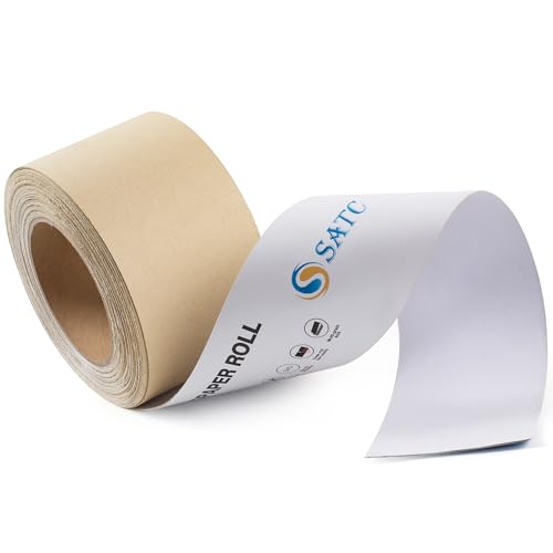 S SATC 240 Grit PSA Longboard Sandpaper 20 Yard Long Continuous Roll, 2-3/4" Wide Self Adhesive Stickyback Sanding Sheets for Automotive, Hand Sanding Blocks,Woodworking, Metal, Plastic - size: 240 Grit Zirconia Alumina