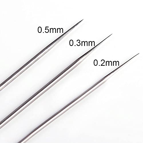 Airbrush Needle Nozzle Kit , 0.2/0.3/0.5mm Replacement Accessories Parts - size: KIT 1