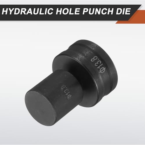 HARFINGTON Hydraulic Hole Punch Die Φ13.8mm Round Hole 40Cr Steel Electric Punching Kit for CH70 Electric Punching Machine, Black - size: Φ13.8mm