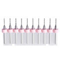 10PCS 1.0mm Tungsten Carbide Shank Micro Drill Bits for PCB - size: 1.0mm (CED)