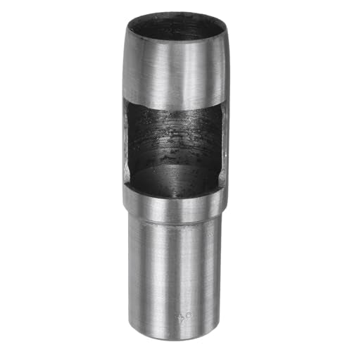 HARFINGTON Hollow Punch for Leather 34mm Round Hole Punch Tool for Belt Puncher Carbon Steel Single Punch for Watch Belts Cut Leather Craft Rubber Paper Fabric Plastic Soft Material - size: 34mm