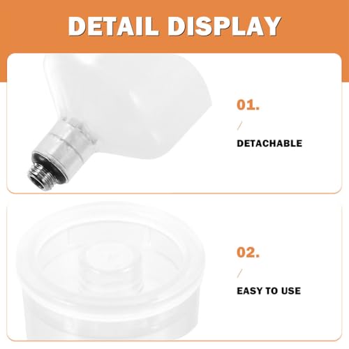 CORHAD Airbrush Mixing Cups Refillable Air Spray Paint Cup Containers - color: Transparent