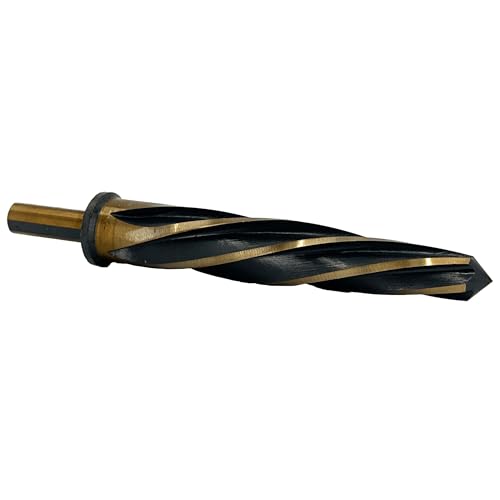 Drill America 3/4" Bridge/Construction Reamer with 1/2" Shank, Black and Gold Finish, KFD Series - size: 3/4"