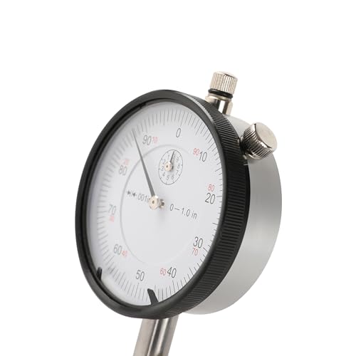 HFS Dial Indicator, 0-1" Range, 0.001" Graduation, 1/4" Lug Back - size: 0-1" x 0.001"