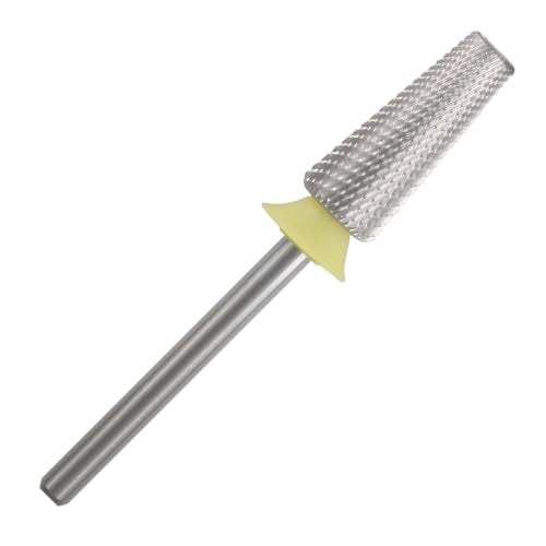 C & I 5 in 1 Nail Drill Bit for Nail Techs Remove Acrylic & Gel, Extra Fine - color: Yellow
