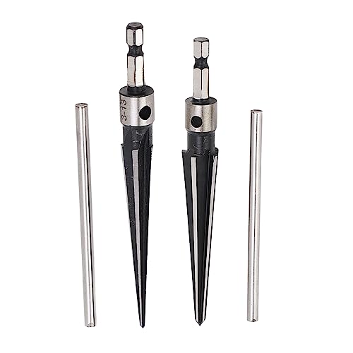 Hand Tapered Reamer, 6 Flute 45 Steel T Handle Tool