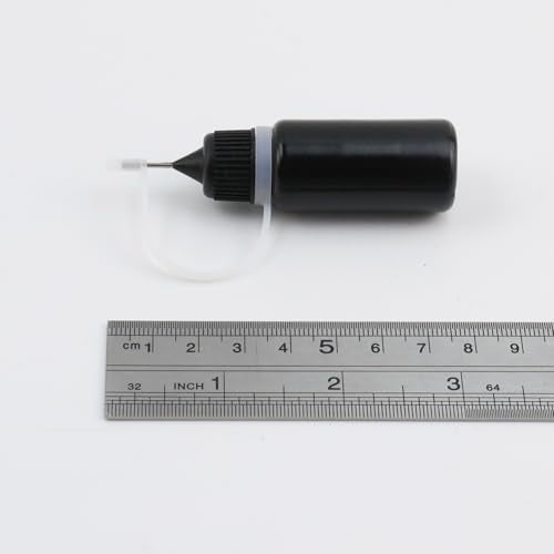T Tulead 10PCS Black Tip Applicator Metal Needle - style: Black,10ml