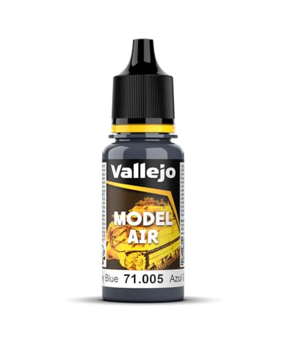 Vallejo Model Air 71005 Grey Blue (17ml) - color: Intermediate Blue