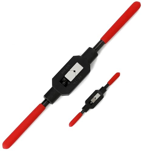 2 Pcs Adjustable Tap Wrench M1-M20, Ratcheting Handle Tool for Reamer