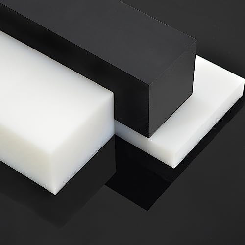 UHMW Tapping Block Polyethylene Rectangular Solid (White, 3/4 * 4 * 12 in) - color: White, size: 3/4*4*12in