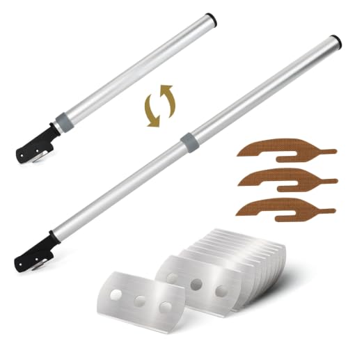 NEWISHTOOL Scalable Pole Long Handle Film Cutter, 42cm-67cm Long Distance - color: Single-blade-knife Set