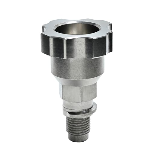 Paint System Spray Gun Cup Adapter(#115/#S41) for Select SATA mini Jet,Connects Numerous Paint Gun to KEHE Paint Spray System (10mm Male,1.0mm Thread Trapezoidal Thread) Stainless Steel - size: KEHE-115