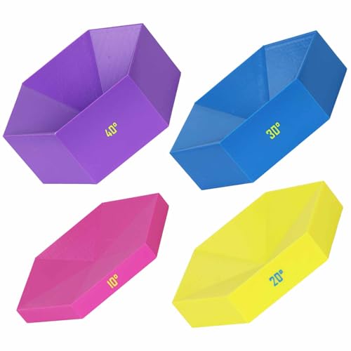 Set of 4 Stained Glass Soldering Jig for Flower Succulent - color: for 6-Petal