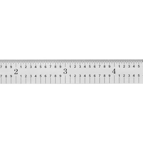 PEC Tools 12 Inch Flexible Metal Rule -5R Graduation, Made in USA - color: Carbon Steel-Flexible, size: 12"