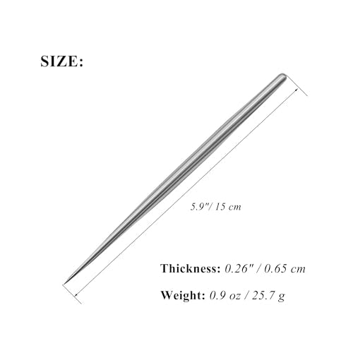 2 PCS Clay Needle Tools Sculpting Ceramics Pottery Carving Tools for Model Clay Supplies,Stainless Steel Ceramic & Pottery Needle Tools 5.9 Inch Texture Needle Pottery Scoring Tool,Silver, LXLVOUEG - color: silver, size: 5.9x0.26Inch-2P