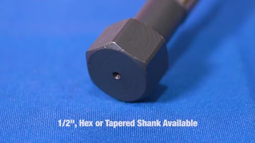 Drill America 1-1/16" Hex Shank Black and Gold Bridge/Construction Reamer, KFD Series - size: 1-1/16", style: Bridge Reamer