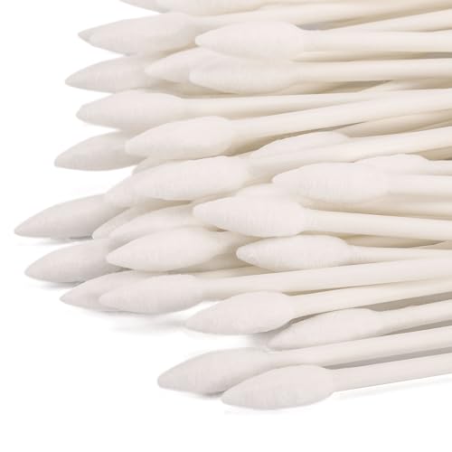 800 Count Precision Tips Cotton Swabs 3" Double Pointed Tip Ear Swabs with Paper Sticks Cotton Buds Cotton Tipped Applicators - size: 800 Count (Pack of 1)