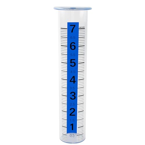 TBWHL 7" Plastic Rain Gauge Replacement Tube, Freeze Proof for Outdoor - color: Transparent