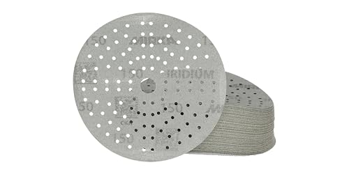 Mirka Iridium 6 Inch 150 Grit Premium Ceramic Blend Sanding Discs, 50 Pack - size: Grit 150