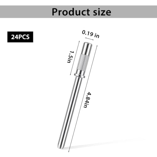 24pcs Mandrel Nail Drill Bit for Nail Sanding and Polishing