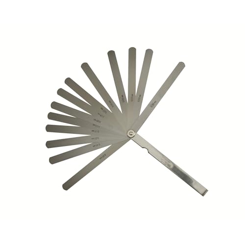 Mitutoyo 184-302S .03 - 0.5mm Thickness Gage with 150mm Blade Length - size: 0.03-0.5mm Thickness, 150mm Length, 13 Leaves