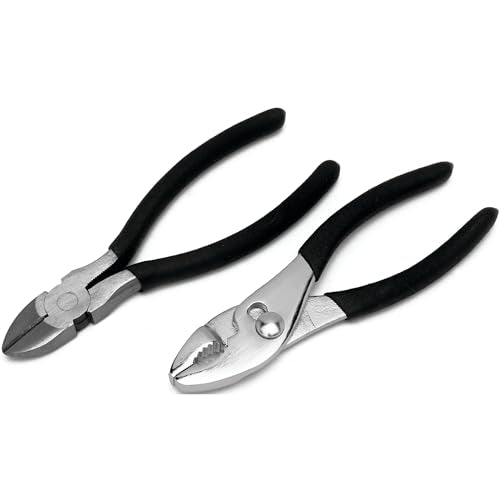 Performance Tool 1434 2-Piece 6 in. Slip Joint and Diagonal Pliers - size: 6" Plier Set