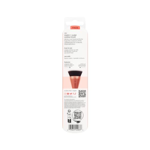 Real Techniques Snatch + Sculpt Contour Makeup Brush, 1 Count (Pack of 8) - size: 8 Count (Pack of 1)