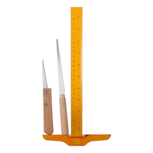 4Pcs Pottery Clay Tools Set,Wooden Handle Fettling Knife for Pottery Clay Sculpting Modeling Woodcrafter Artists DIY Lover