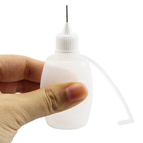 Tegg Precision Tip Applicator Bottle 12PCS 30ml Empty Needle Tip Glue Bottles for DIY Craft