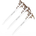 wet n wild Eyebrow and Liner Brush, Soft Fibers, Pack of 3 | Flat Angled | Ultra-Thin Precision - color: Brow & Liner Duo Brush, size: 7.28 in (Pack of 3)