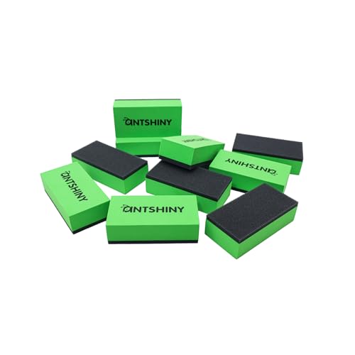 Ceramic Coating Applicator Sponges Block,Car Detailing Coat applicator Sponge Pads Kit,(10, Green)