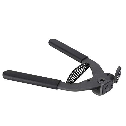 Leather Punch Tool Silent Pliers, 6.7in Handheld Leather Hole Punch Tool with 0.15in Head, DIY Leather Art Craft Hole Punch Stitching Hand Pliers for Belts Straps Saddles Shoes (4mm-4 Teeth)