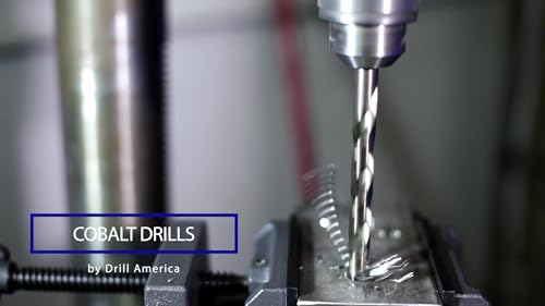 Drill America #3 Cobalt Heavy Duty Drill Bit (Pack of 12), D/ACO Series - size: #3