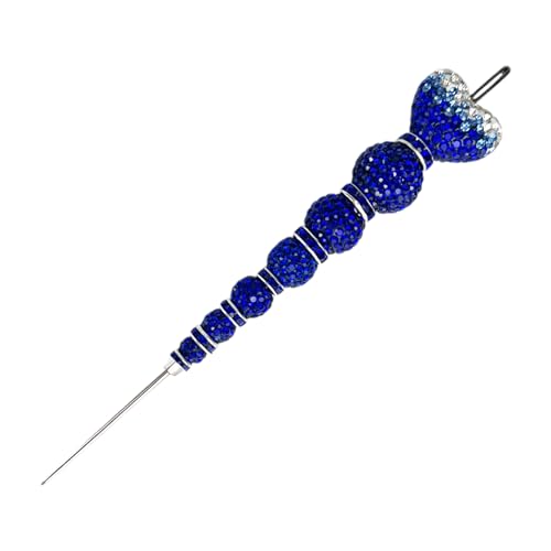 Crystal Rhinestone Decorating Scriber Tool, Sugar Craft Needle for Cake and Cookie Icing, 5 Colors Blue, Pink, Black, Red, Green (Blue) - color: Blue