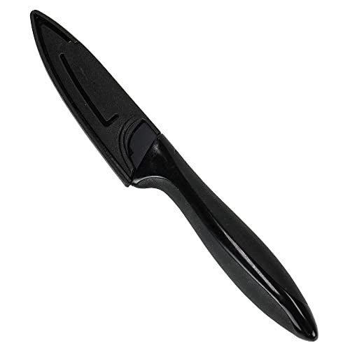 Chef Craft Premium Paring Knife with Sheath, 3 inch Blade 8 inches in Length, Black - style: Paring Knife with Sheath