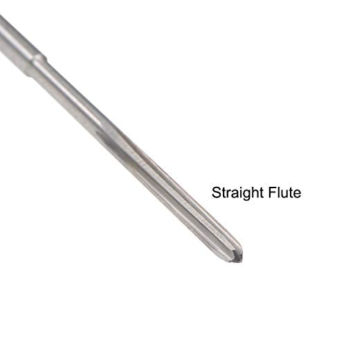uxcell 1.8mm Chucking Reamer, HSS Cobalt M35 Lathe Machine Reamer D4 4 Straight Flutes, Round Shank Milling Cutting Tool, for Stainless Steel Alloy Copper Metal - size: 1.8mm