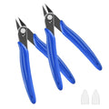 Micro Flush Cutter, 10-Pack Wire Cutters, 5”Side Cutting Pliers - color: 10 Pack