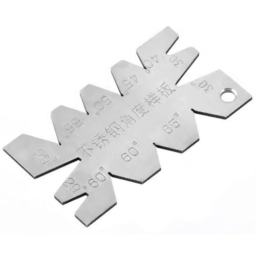 3Pcs Angle Gauges Set Stainless Steel - 118° Drill Sharpener Tool, 60-160° Angle Measuring Gage Hand Measure Tools with Case
