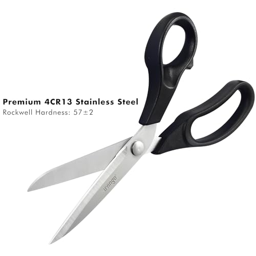 LIVINGO 10.5" Bent Fabric Scissors Tailor Sewing Shears - size: 10.5"