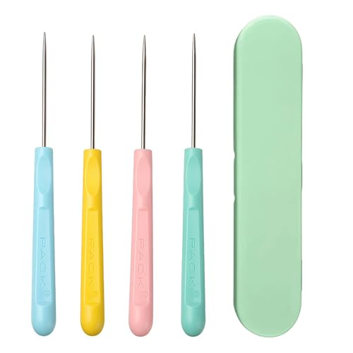 Sugar Stir Needle, 4 Pieces, 5.2 Inches, Green, Cookie Scribe Needles, Cake Decorating Tool